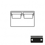 Be spirit sectional phil 2 no arm