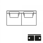 Be spirit sectional phil 3 no arm